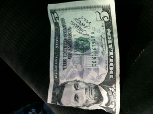writing-on-dollar-bill